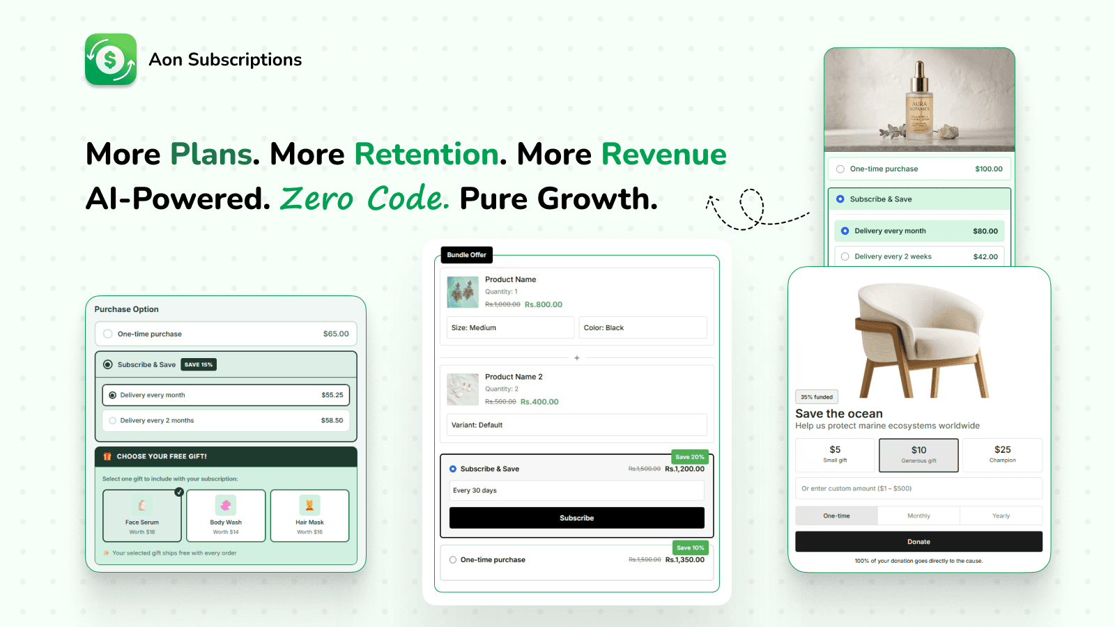 aon Product Subscriptions app