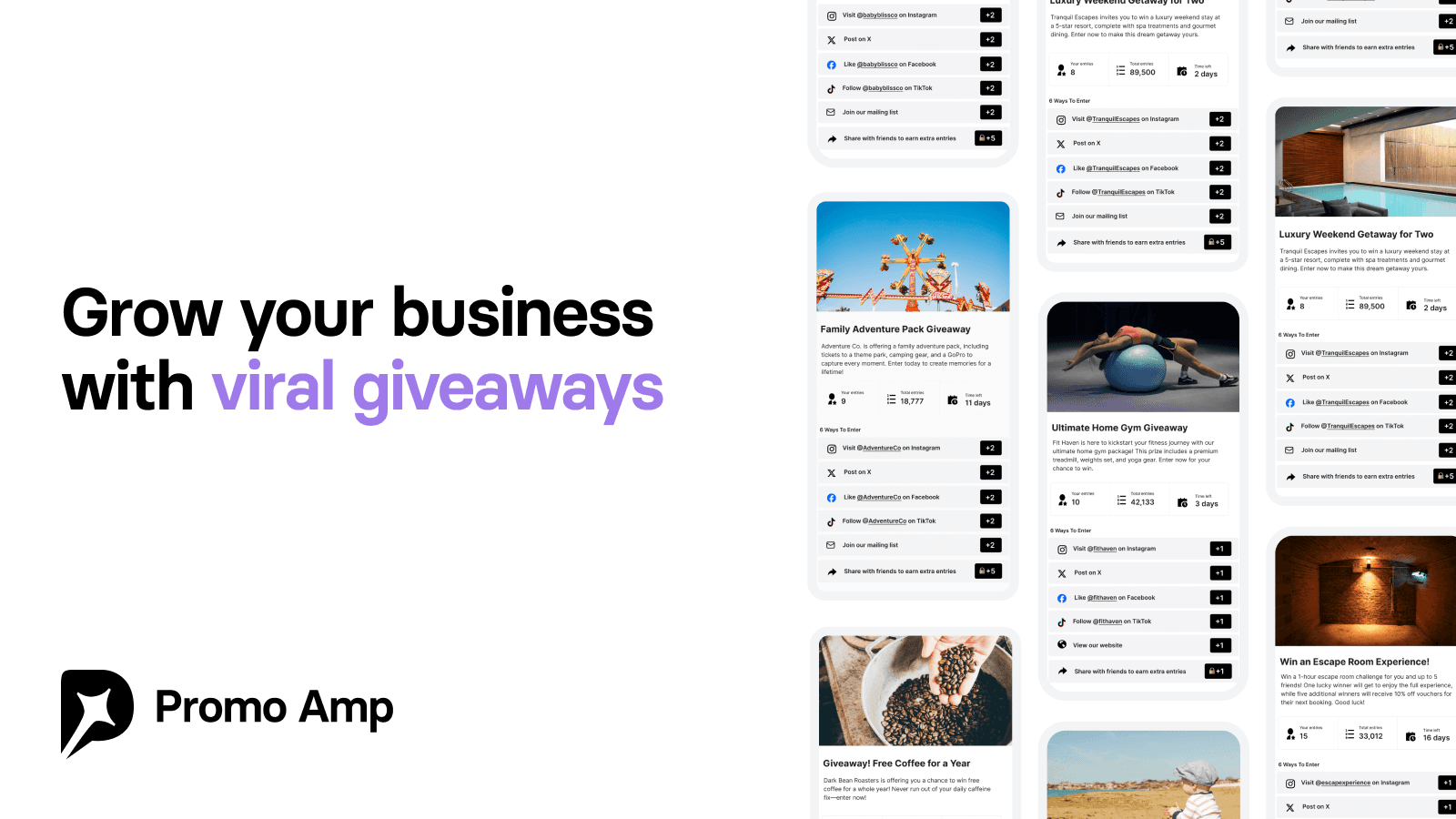 Grow your business with viral giveaways