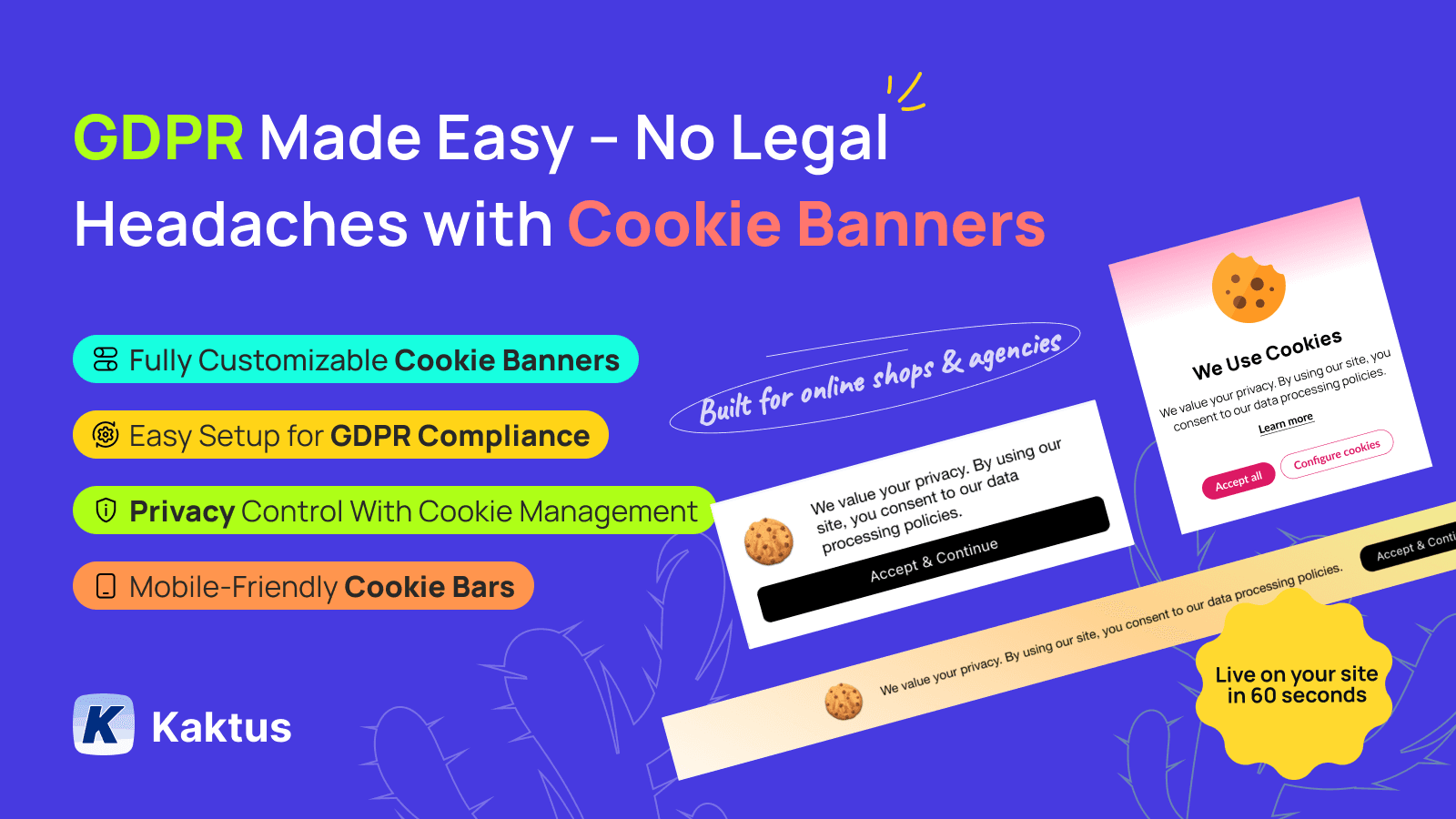 GDPR Cookie Consent Banner