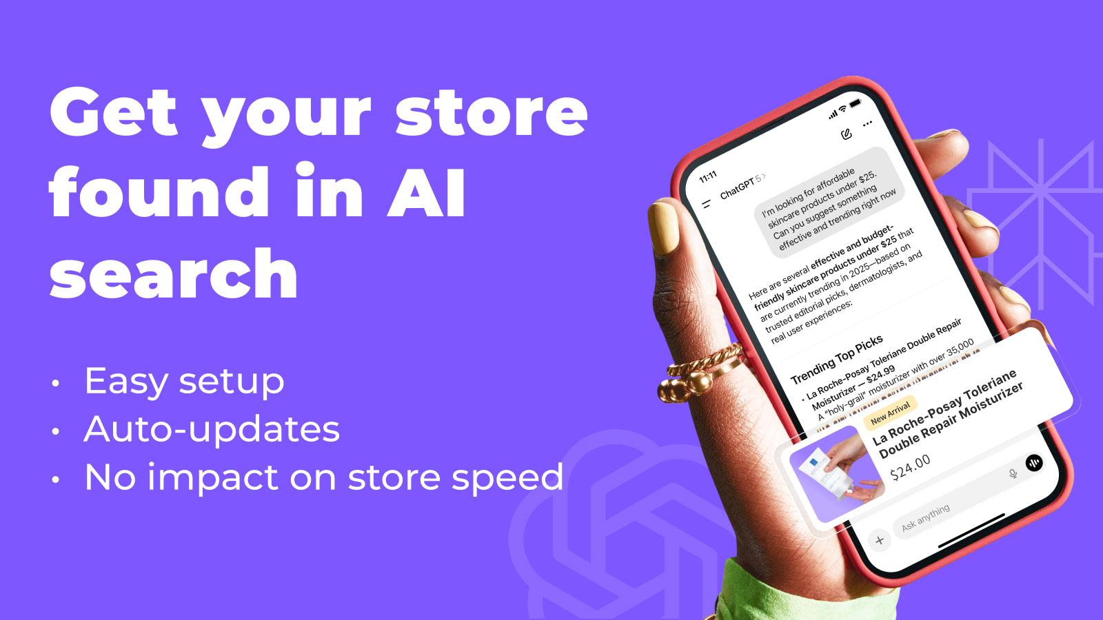 Make your store findable in AI search tools