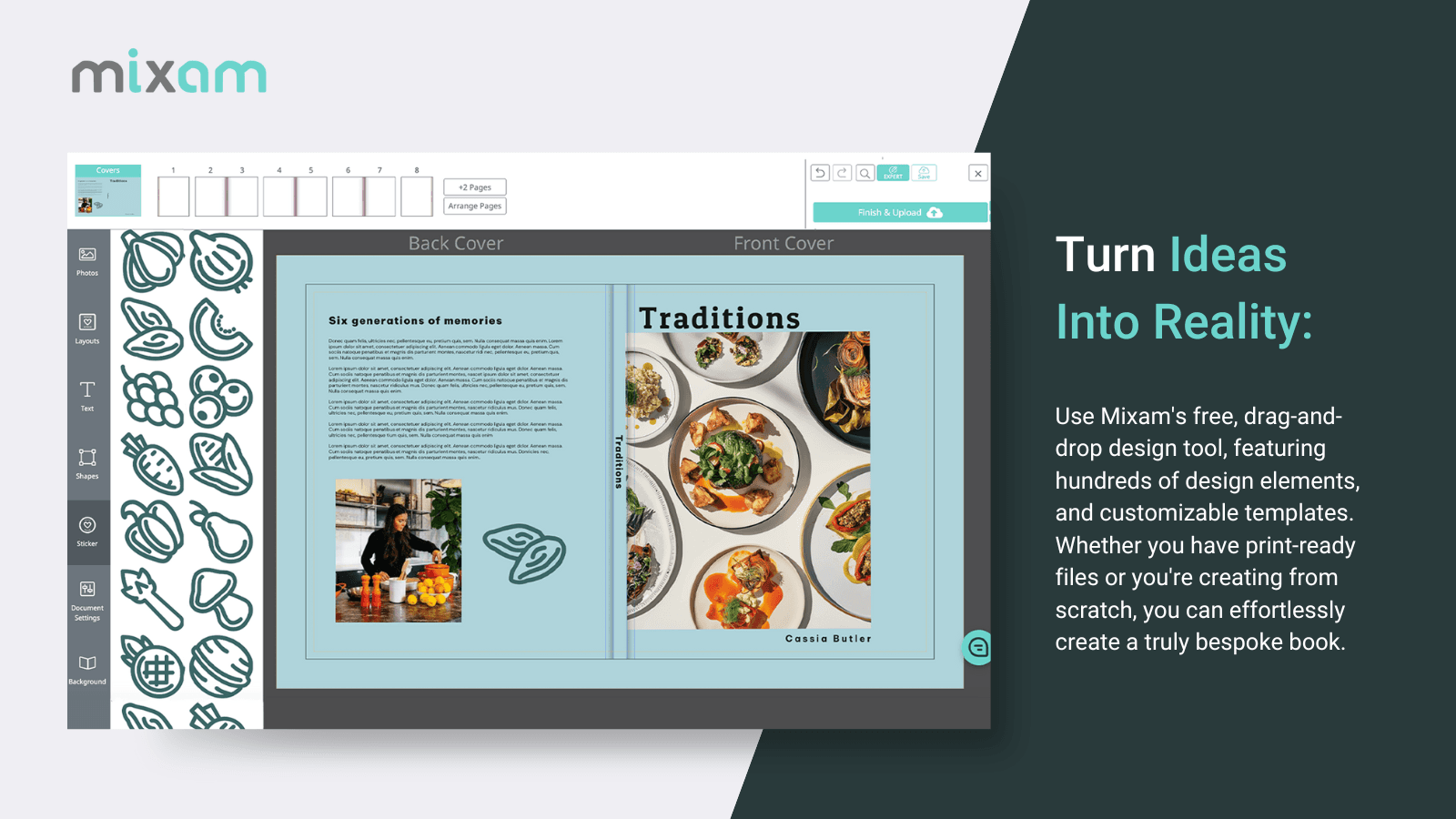 Use Mixam's free design tool to bring ideas to life.