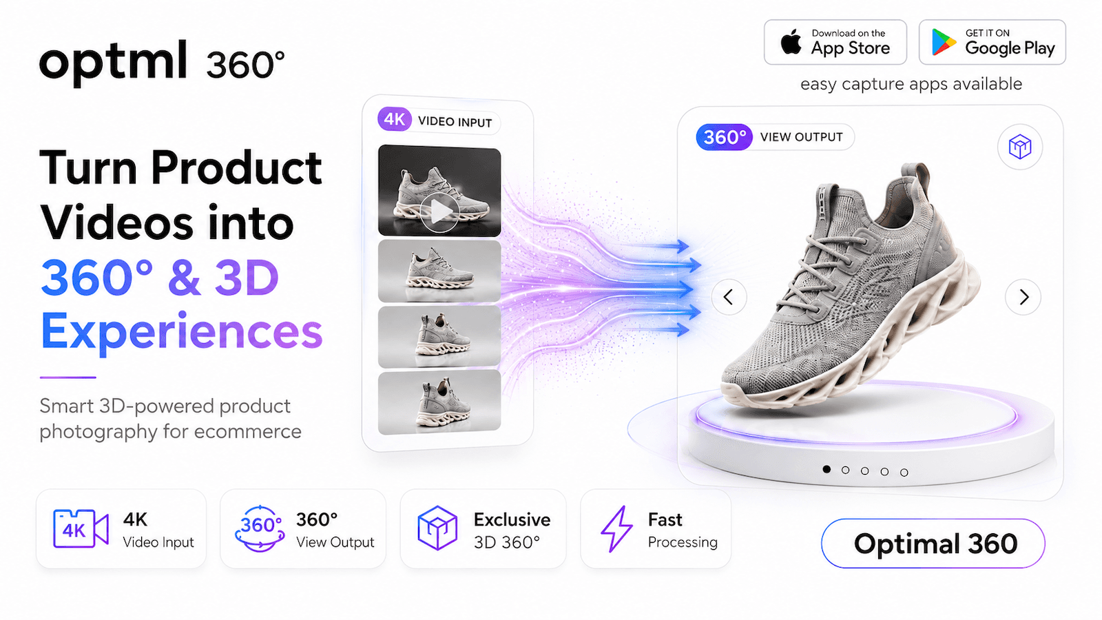 Easily Turn Product Videos into Delightful 3D & 360 Experiences