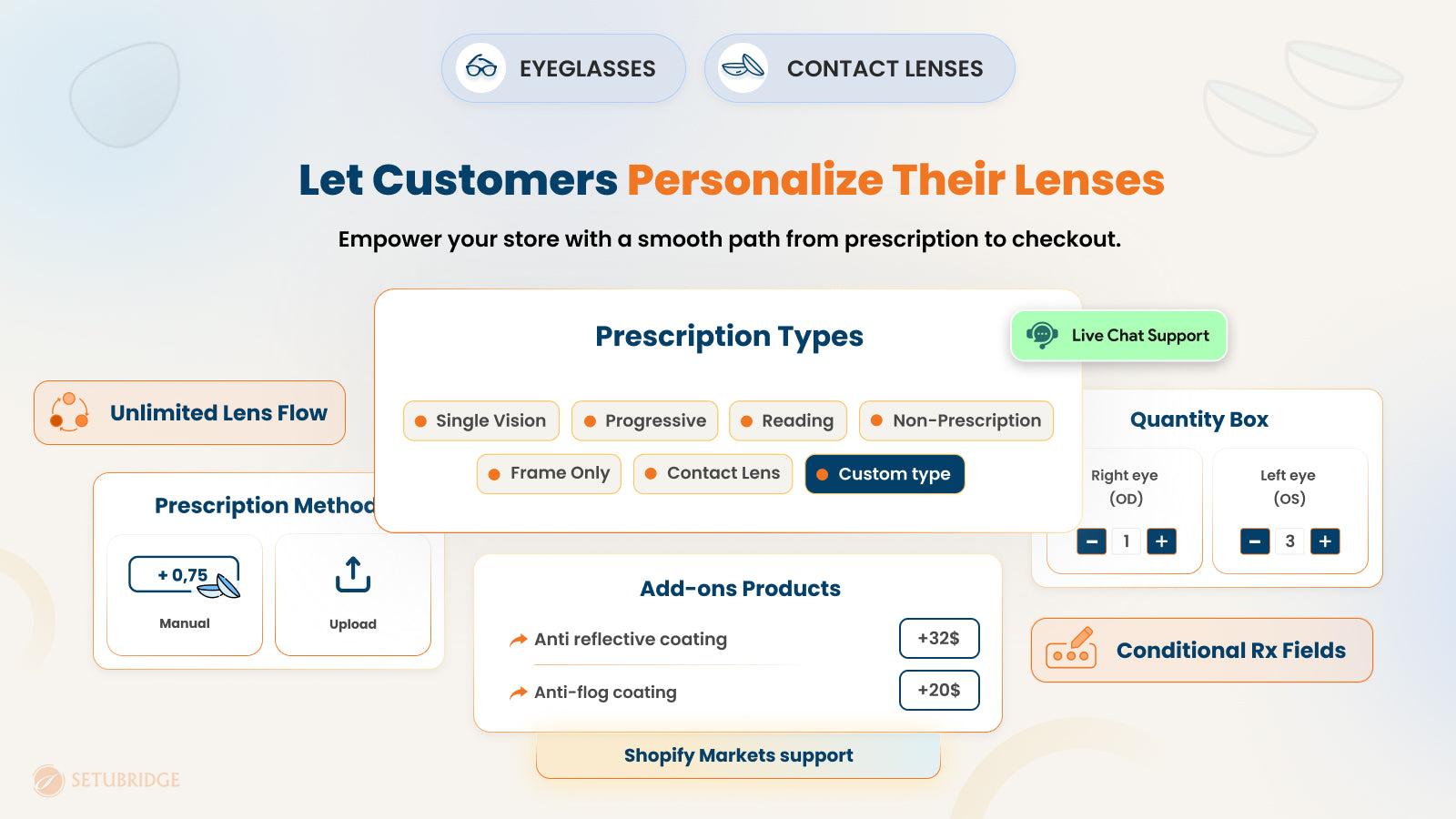 Prescription Eye Lens Configurator App