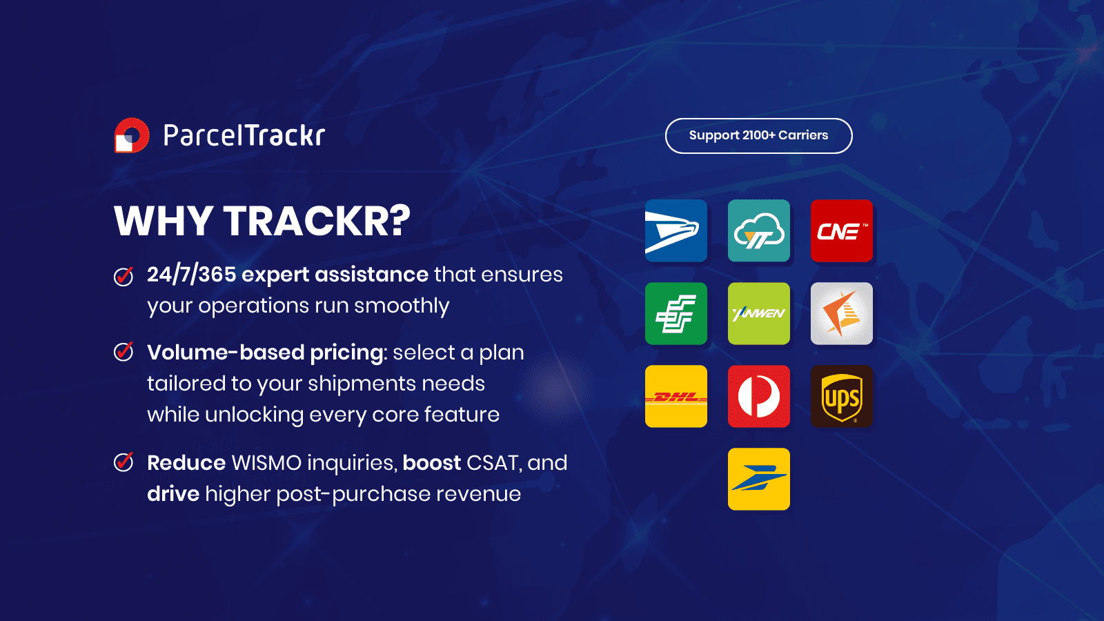 Trackr app's order tracker interface on detailed order tracking