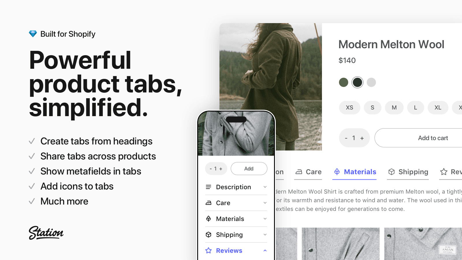 Tabs showing on a mobile device and a desktop browser