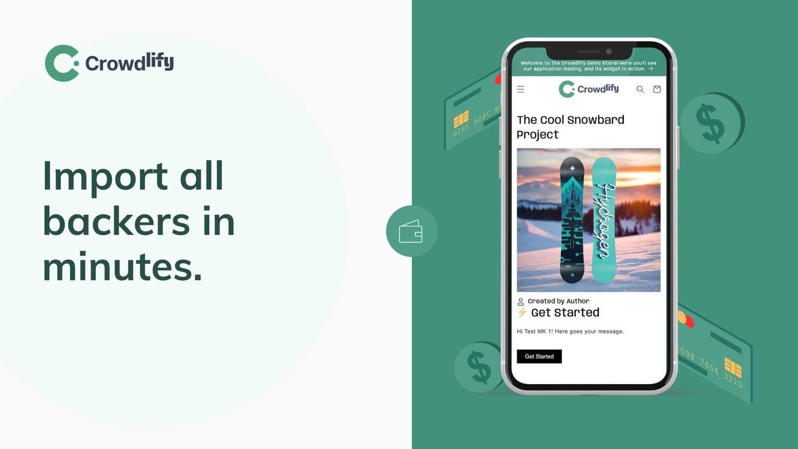 All your backers uploaded in a few seconds
