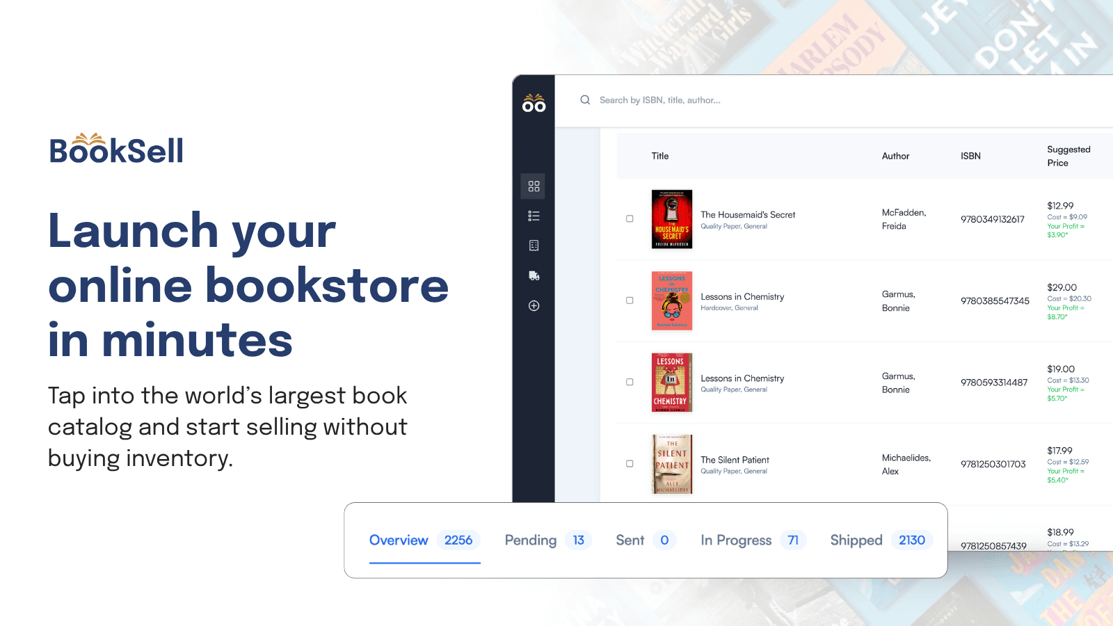 Launch your online bookstore in minutes