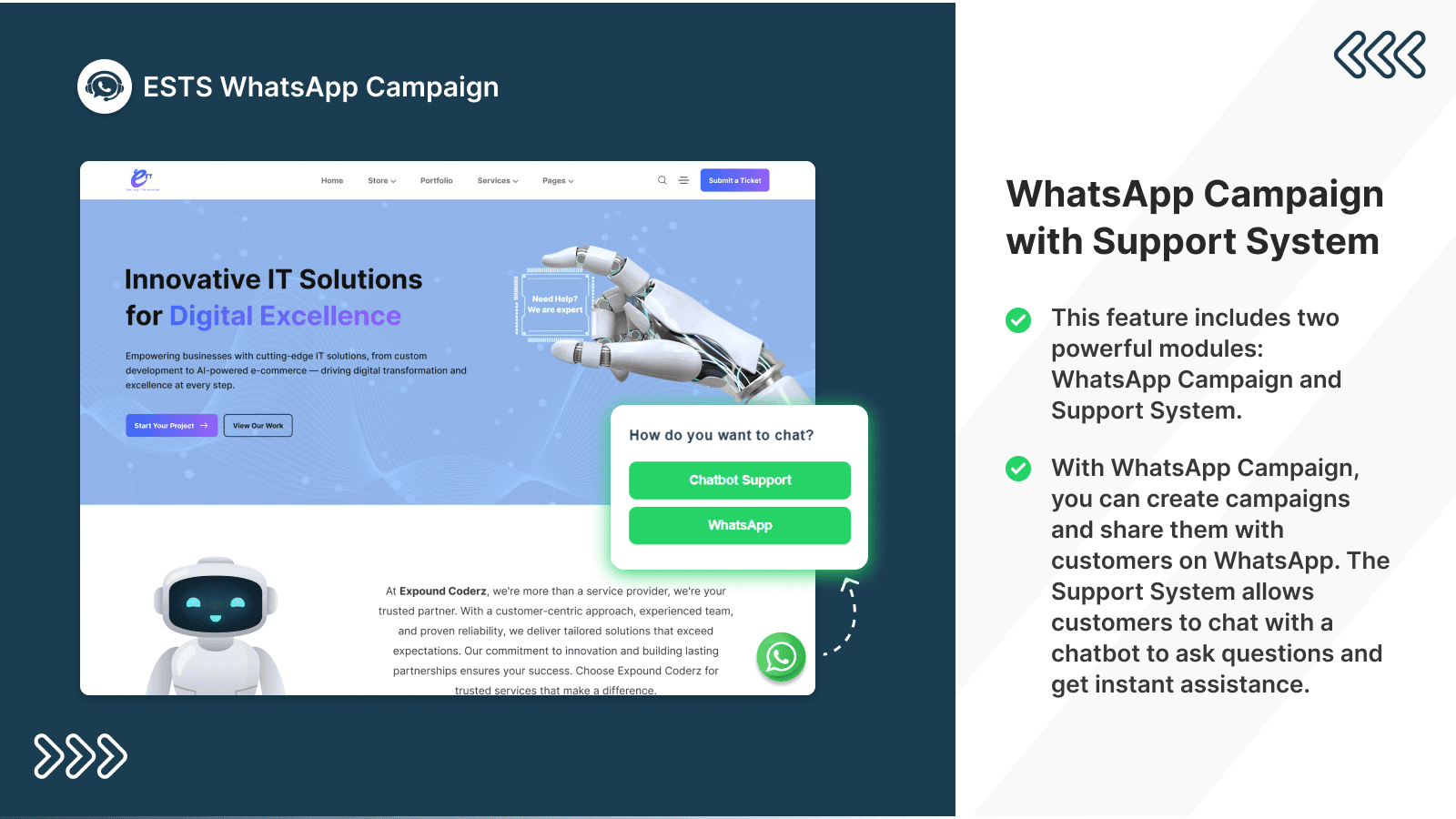 WhatsApp Campaign with Support System