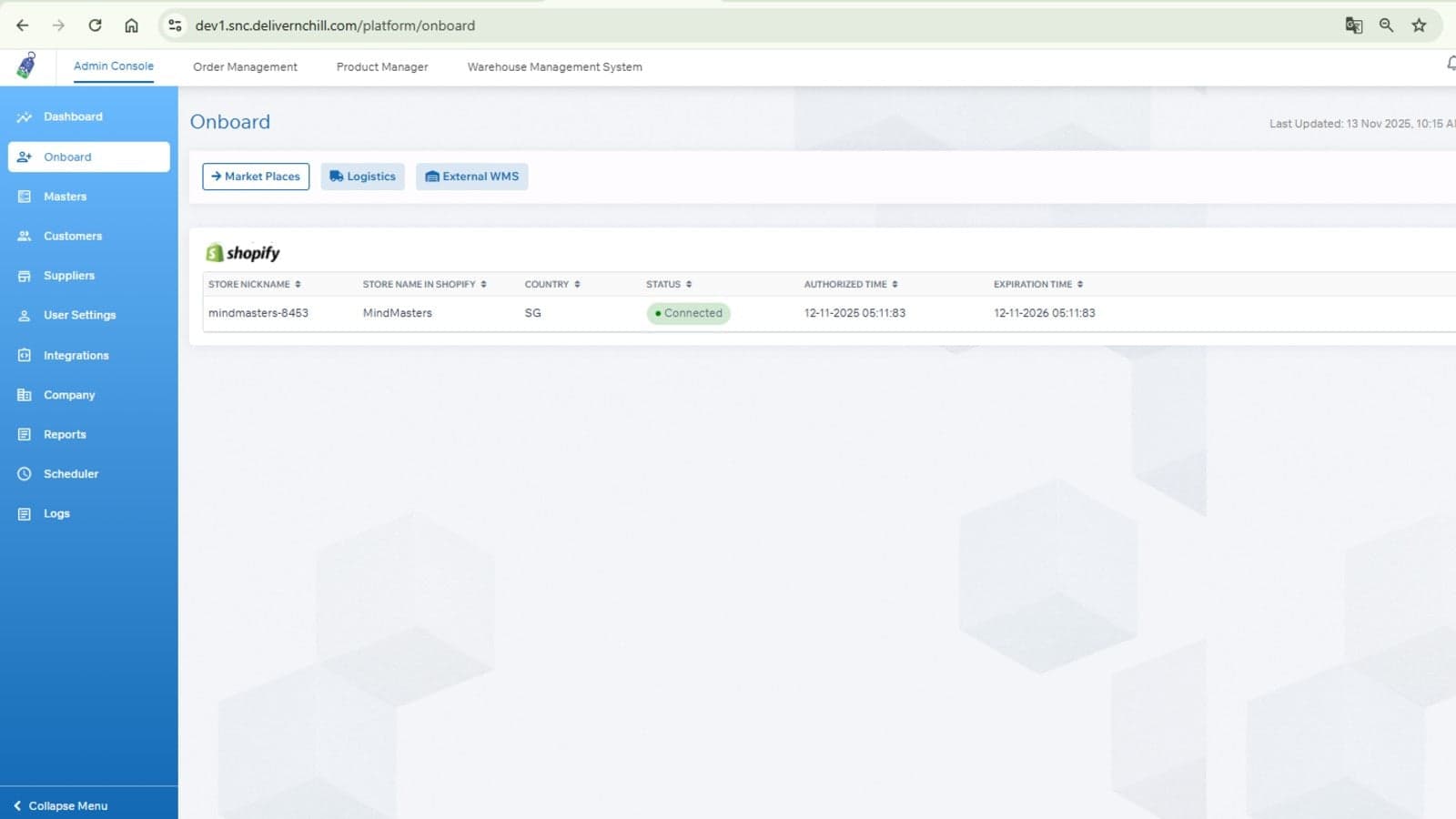 Shopify onboard store