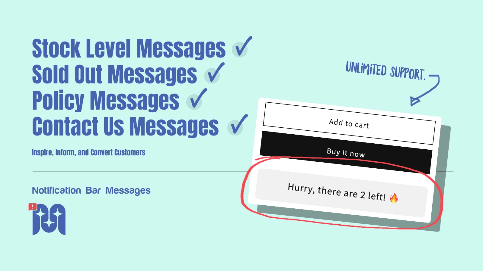 Shopify App for Store Notification Bar Messages