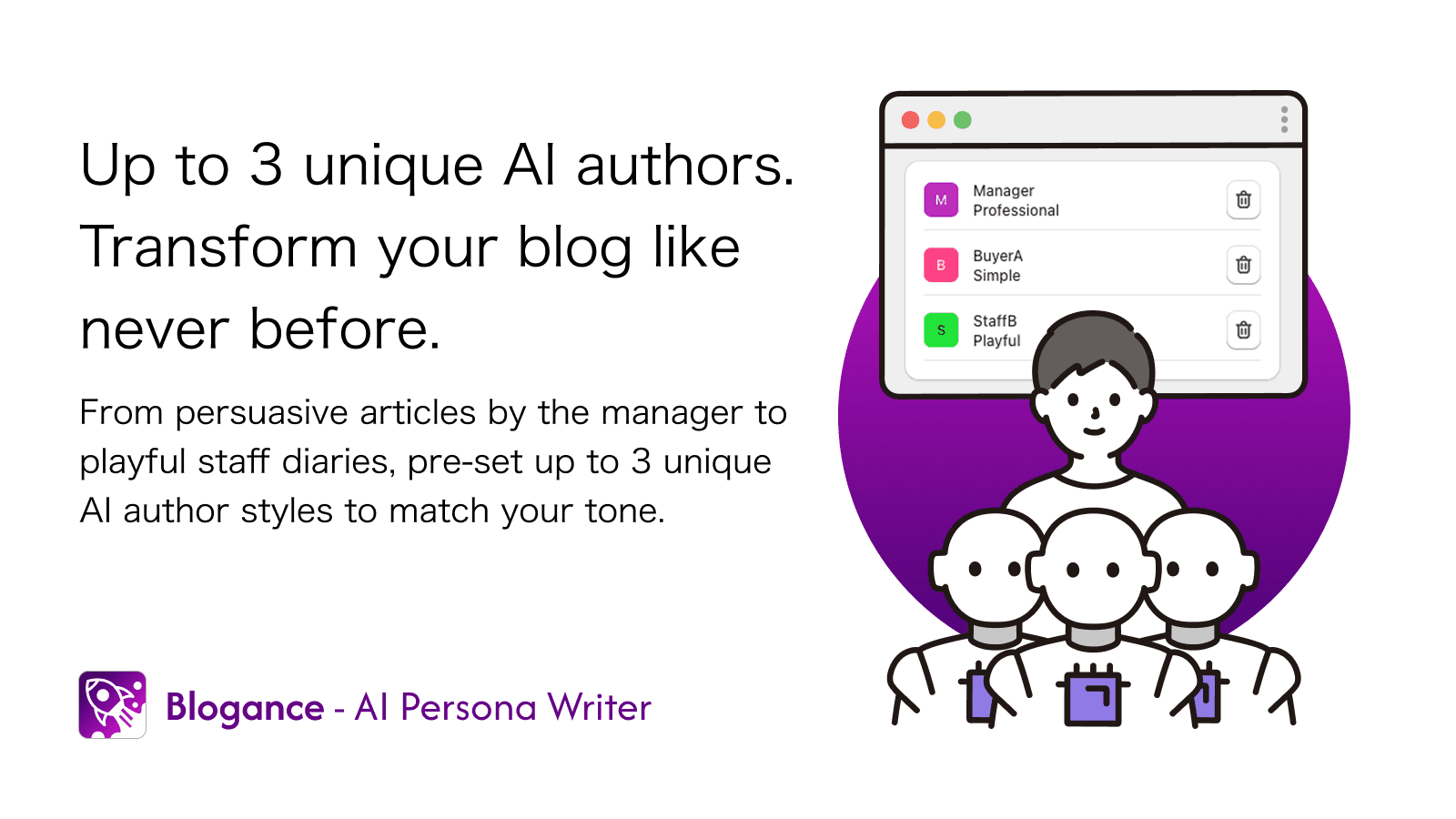 AI authors play three roles, transforming your blog.