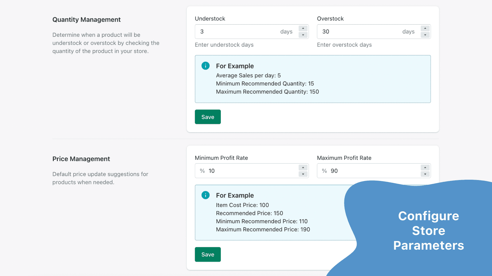 Configure Parameters