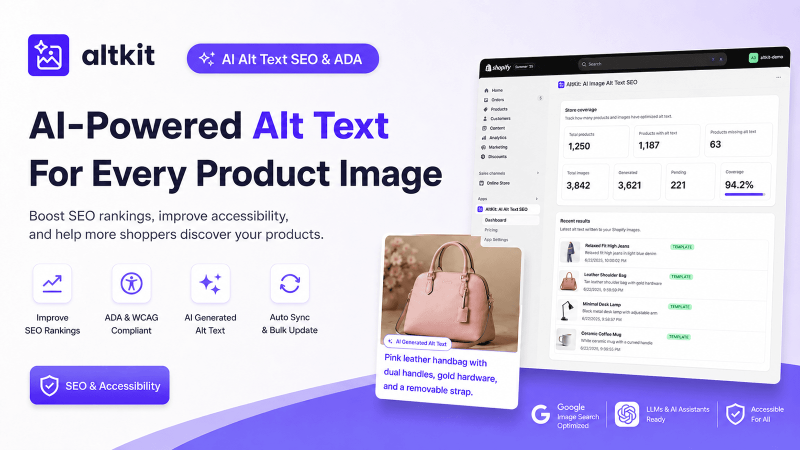AltKit AI alt text generator for products and variants