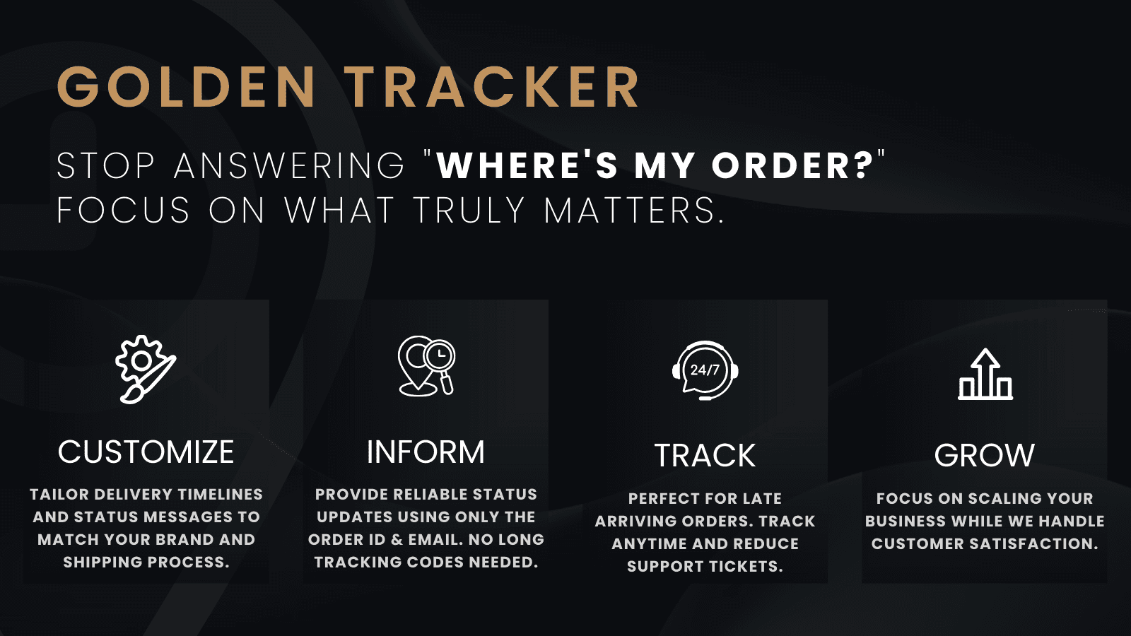 Golden Tracker's features