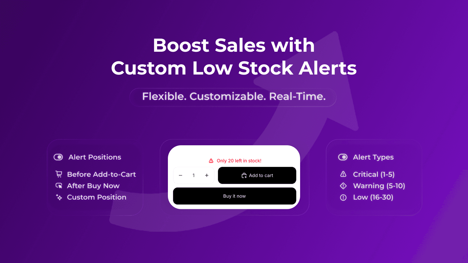 RVNE low stock alerts feature banner