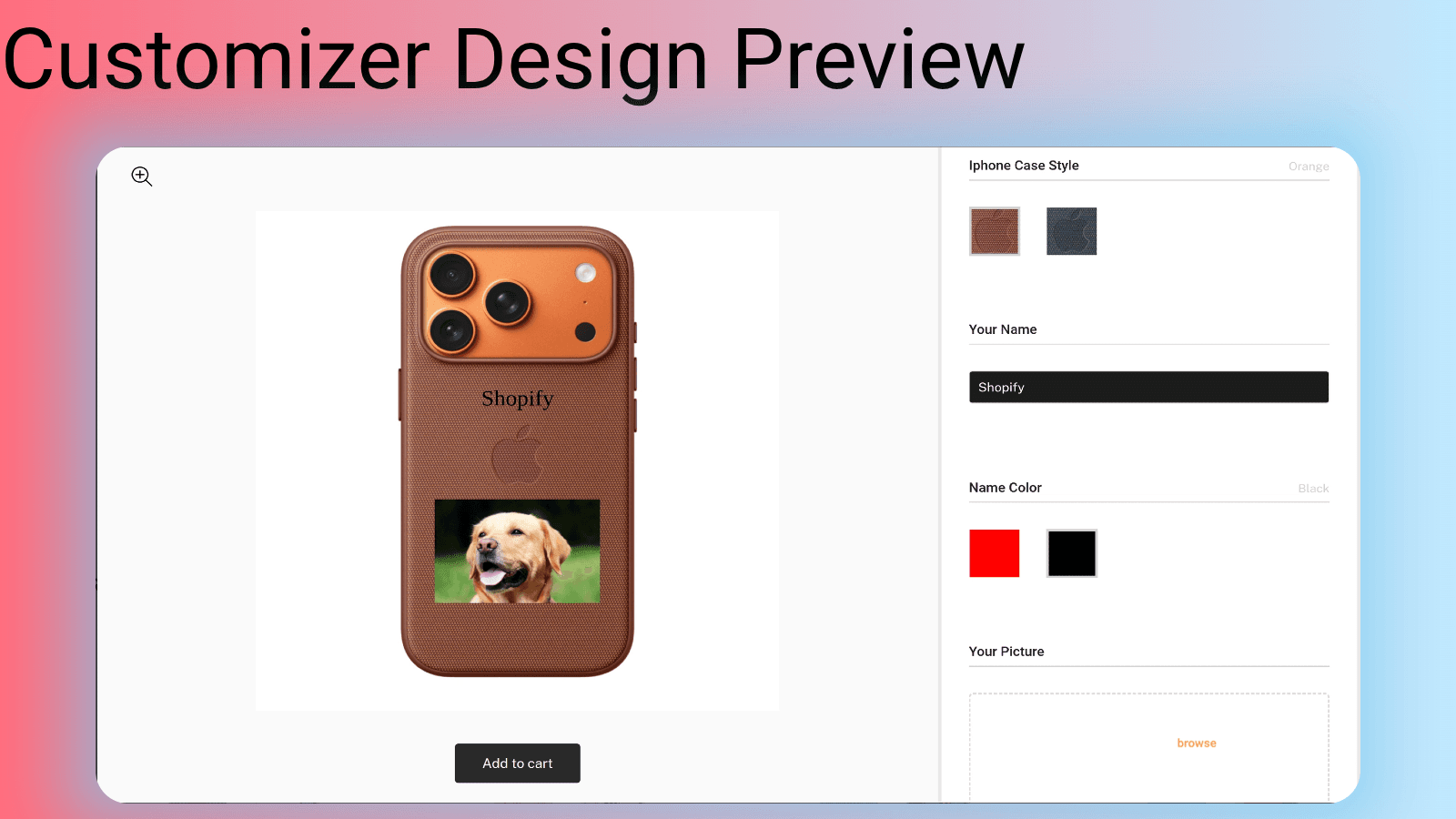 Text, Image, File Upload and Preview