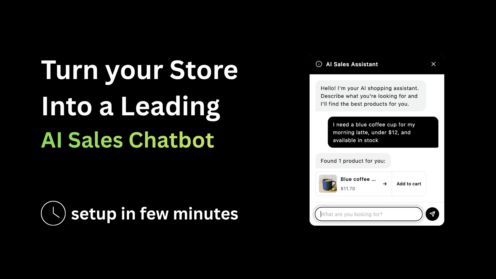 AI sales chatbot. Vector shopify ai chat assistant
