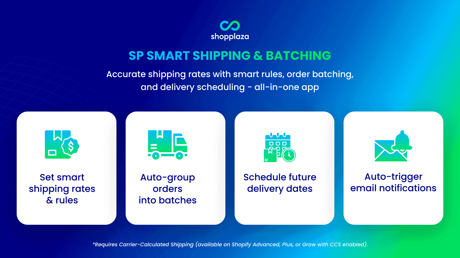 SP Smart Shipping & Batching overview