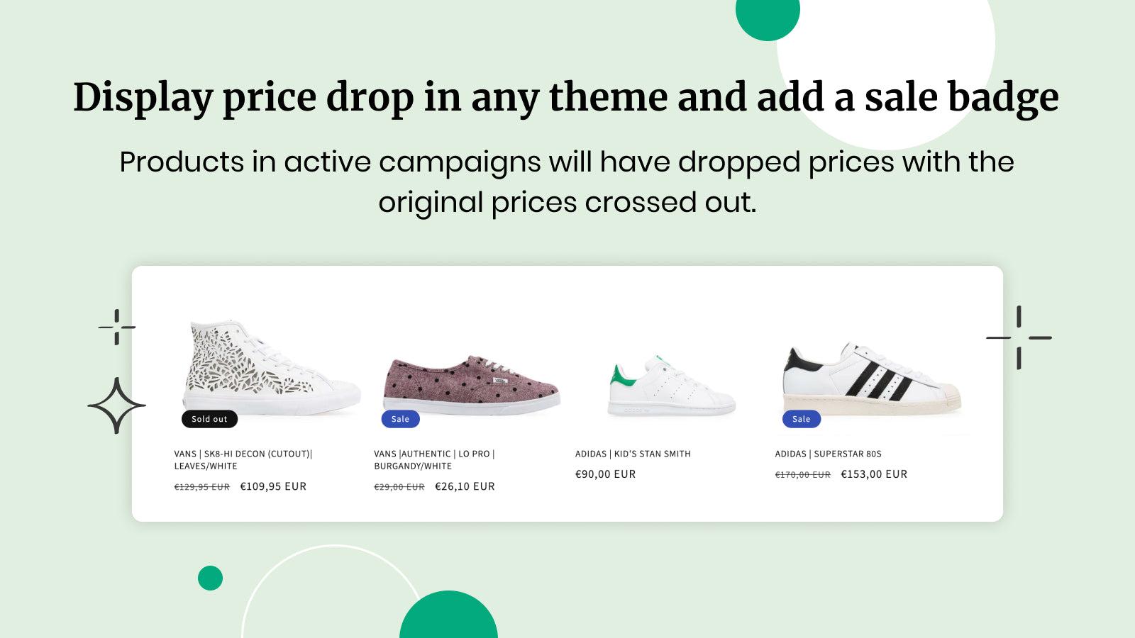 Apply discount to your products easily with native preview