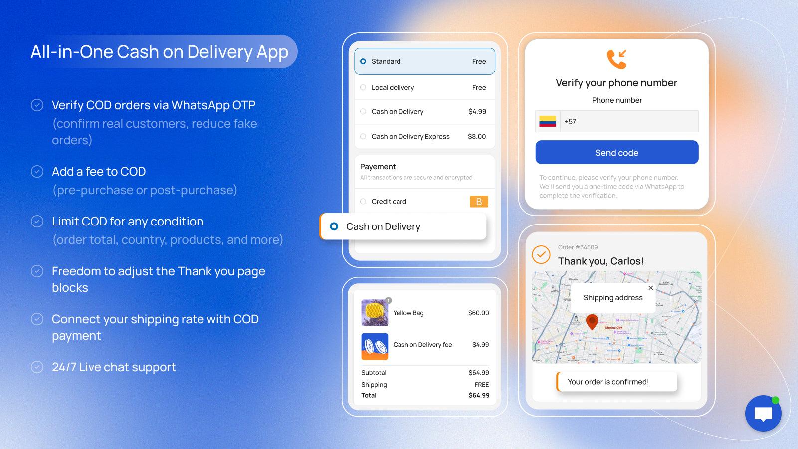All-in-One Cash on Delivery App