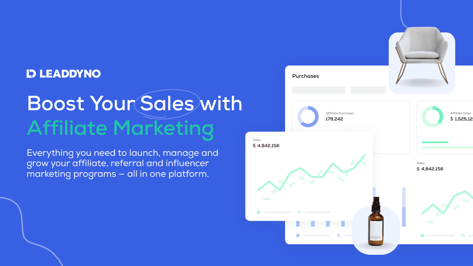 Affiliate marketing dashboard for Shopify stores