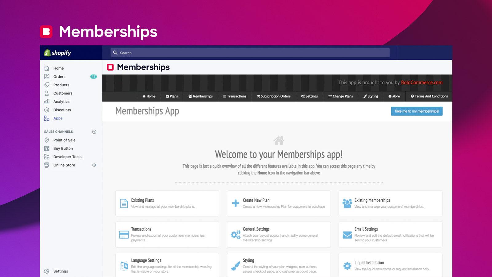 Membership rewards program and Recurring Billing Plan backend