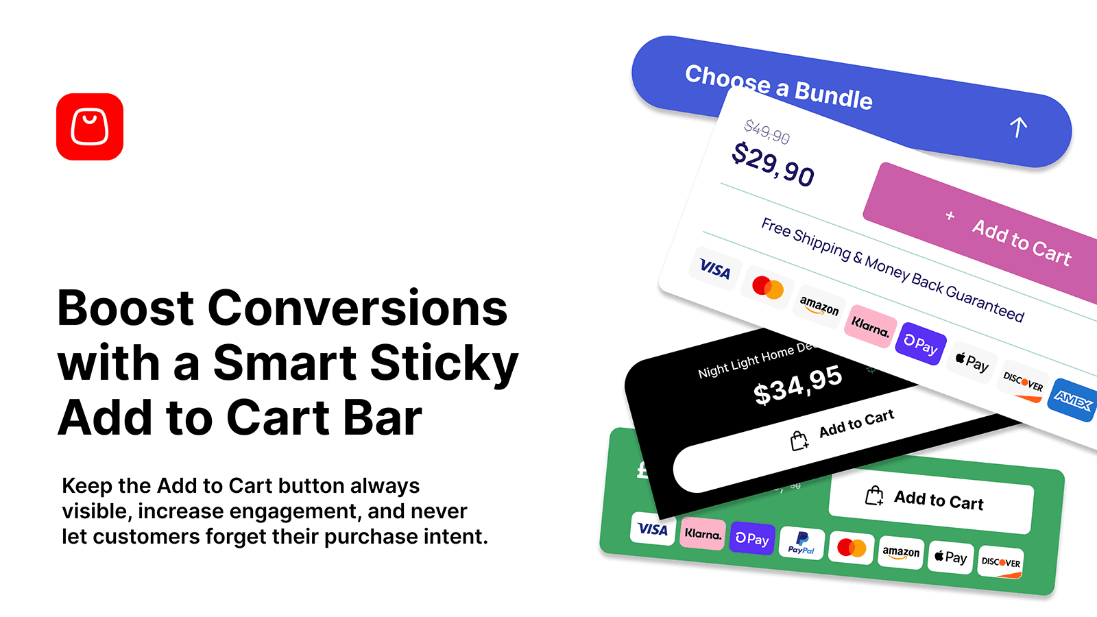 Always-visible Add to Cart button for higher engagement