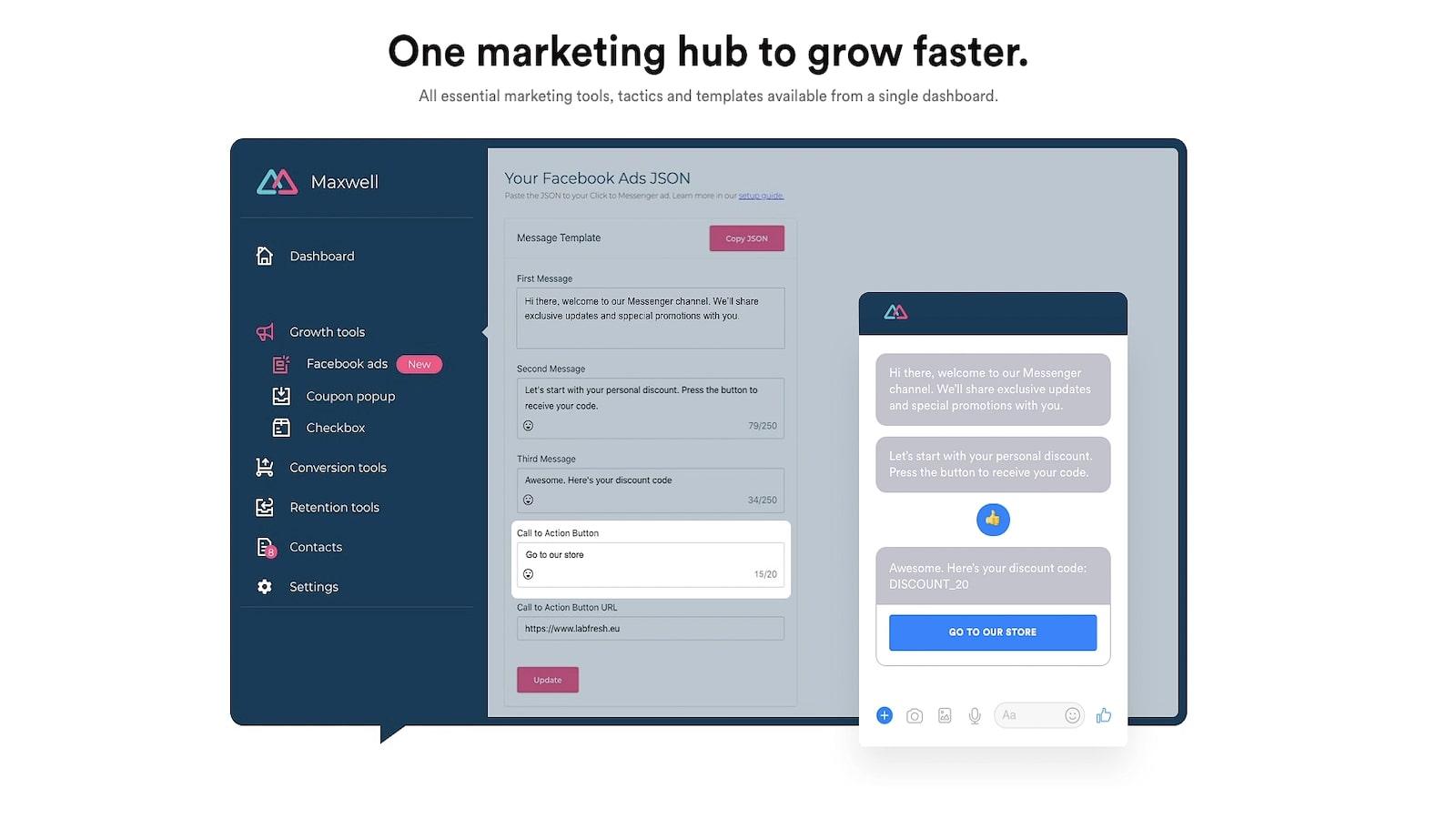 Messenger, WhatsApp, Marketing Automation