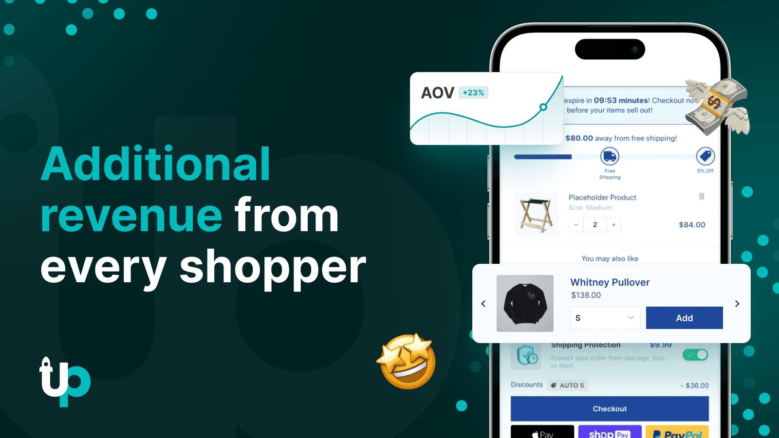Earn Additional Revenue From Every Shopper With UpCart!