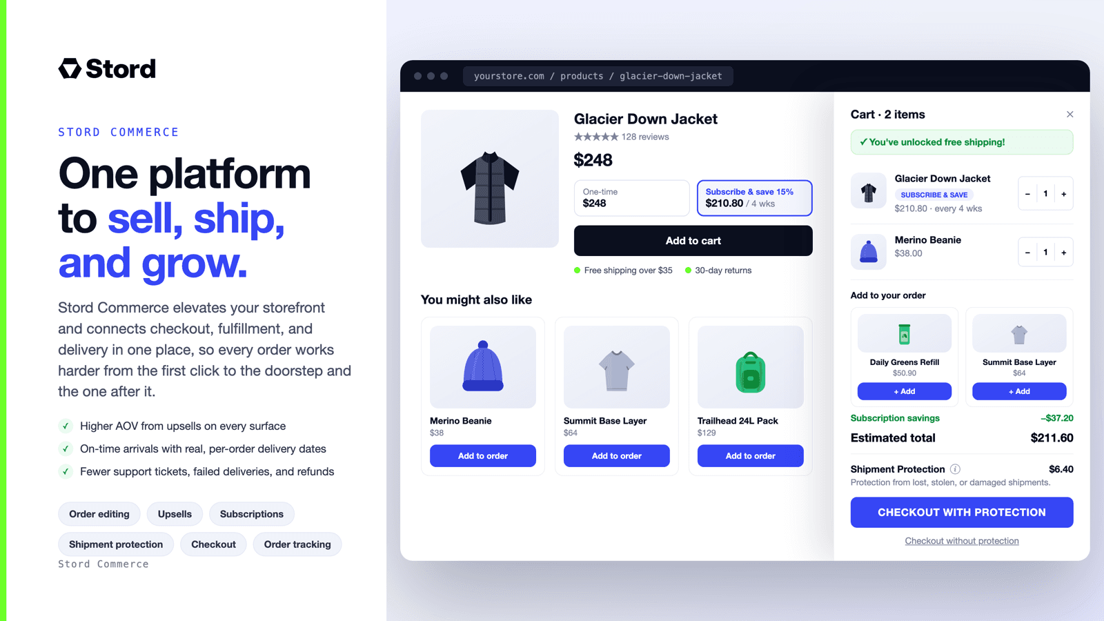 Stord Commerce: one platform to sell, ship, and grow