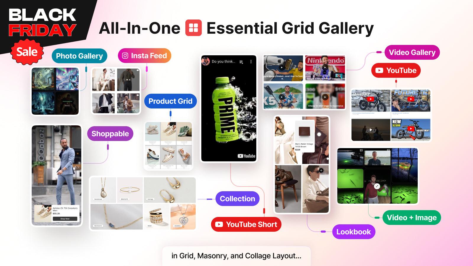 essential grid gallery featured banner image with BFCM