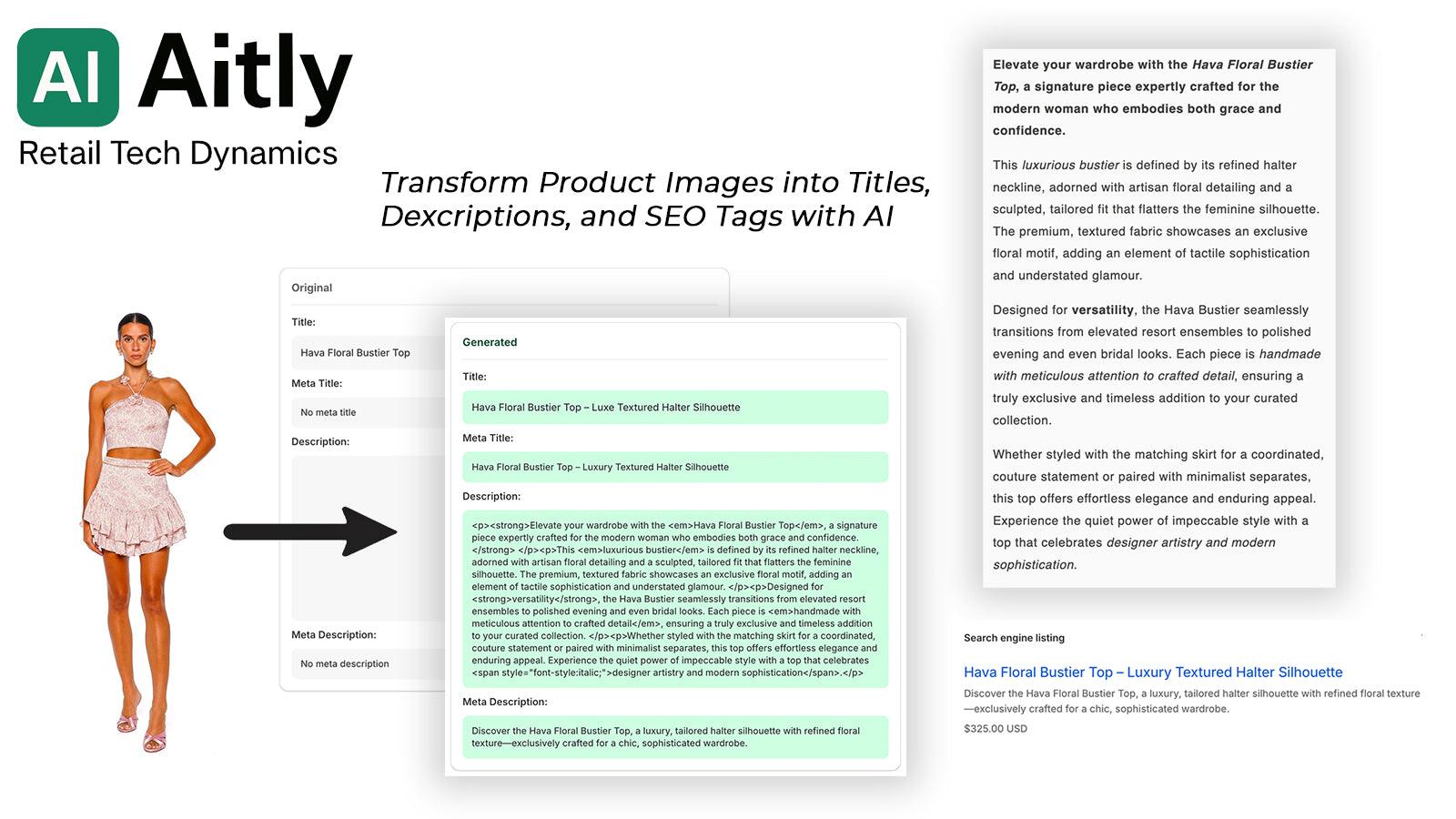 Aitly - AI product description and SEO copy