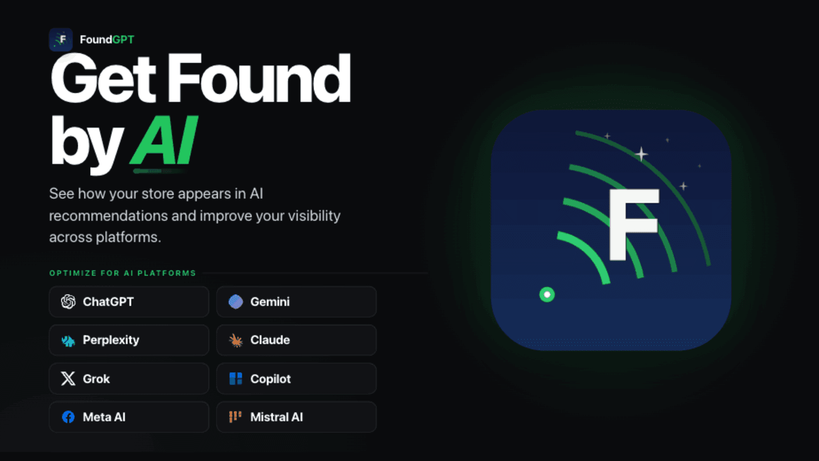 21-criteria AI SEO audit dashboard with visibility score radar