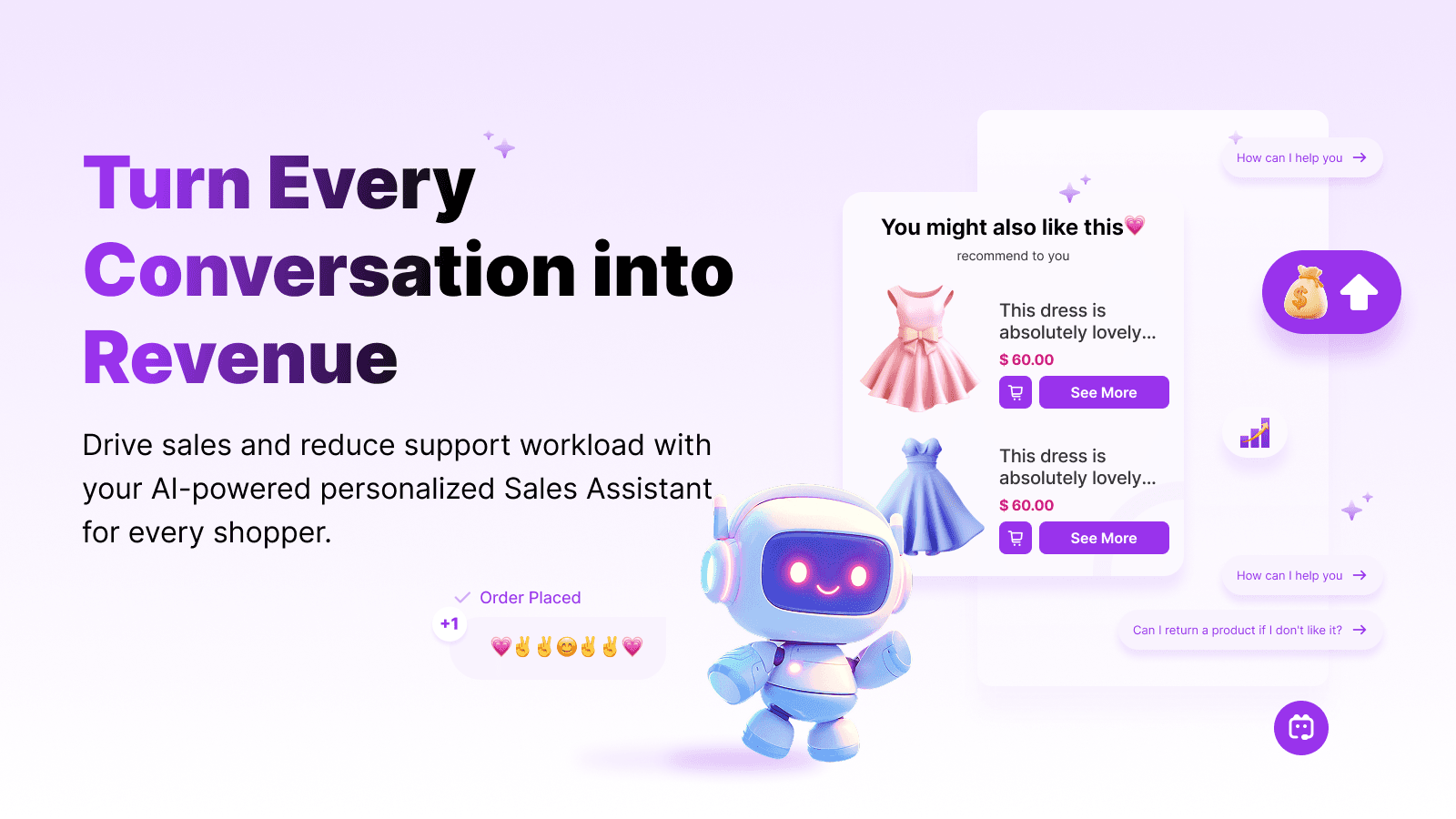 AI Smart Sales ChatBot: Multilingual, Custom Brand, Live Chat