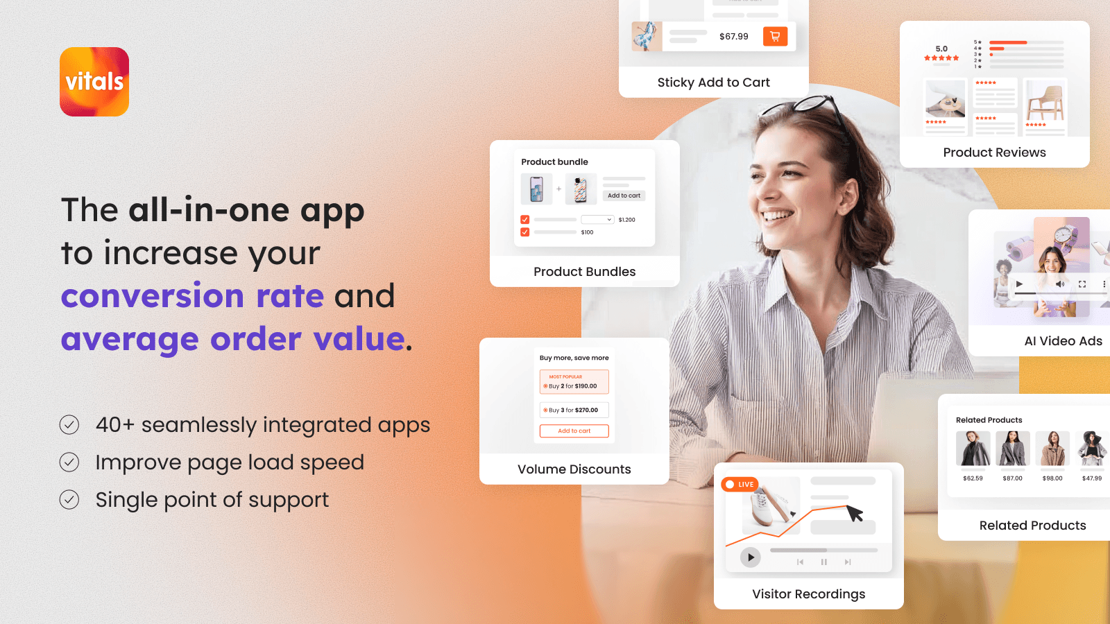 Vitals - All-in-One Marketing App to Grow your Shopify Store
