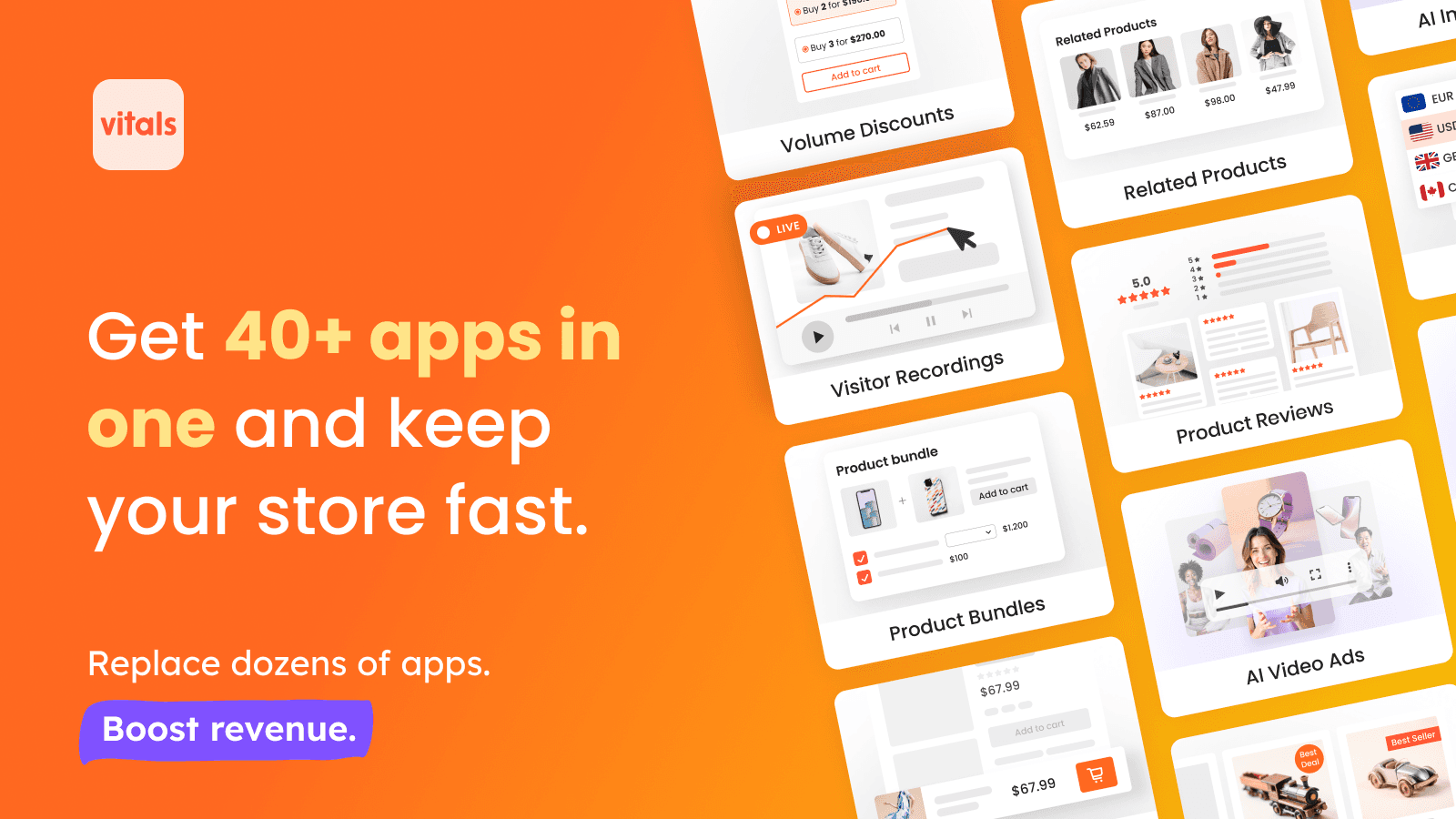 Vitals - All-in-One Marketing App to Grow your Shopify Store