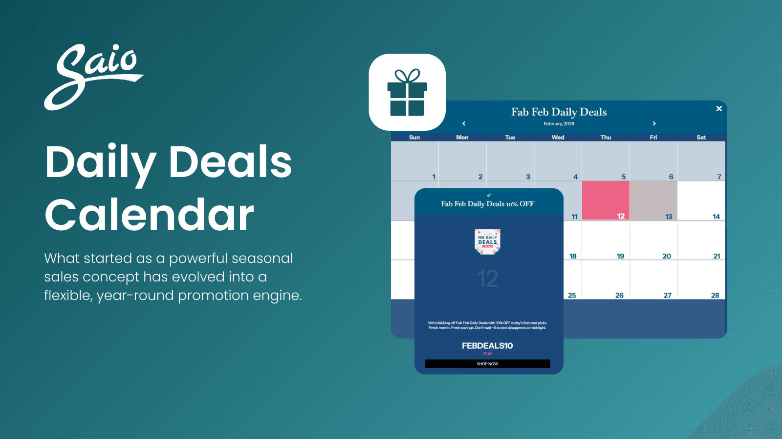 Daily Deals Calendar