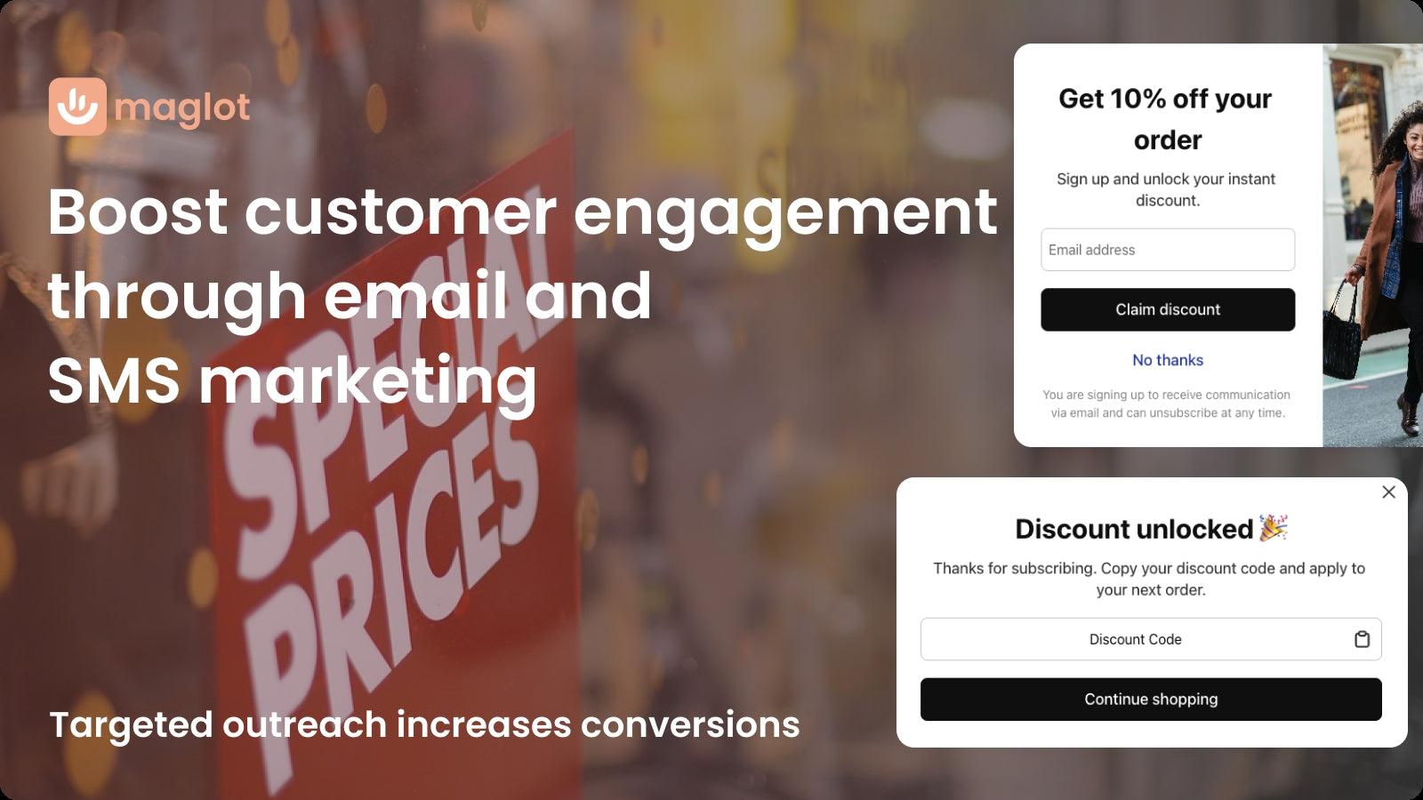 Grow Email & SMS Marketing List / Boost Sales