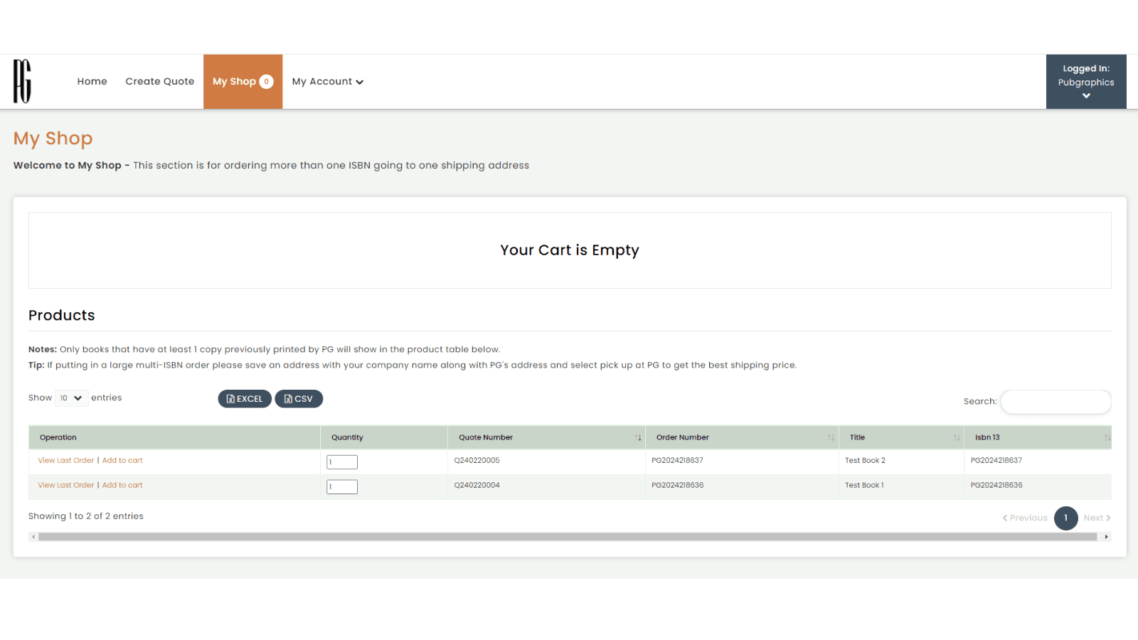 Fulfill Products From MyShop