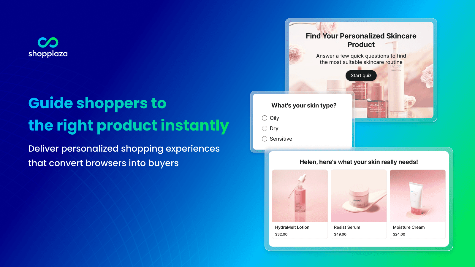Guide shoppers to the right product