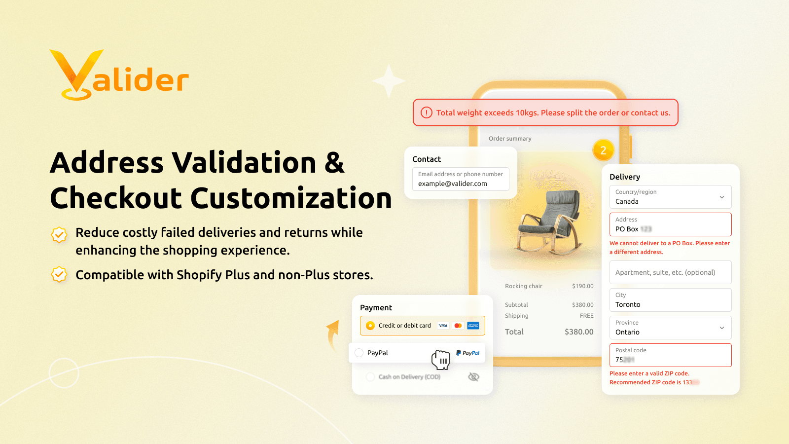 Address Validation and Checkout Customization