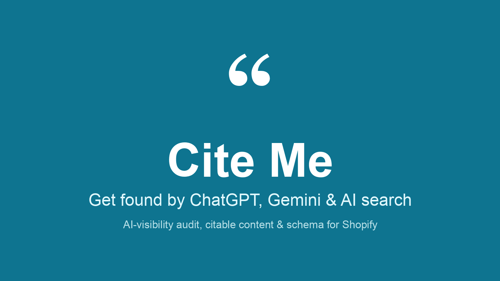 Cite Me — get read and cited by AI search engines
