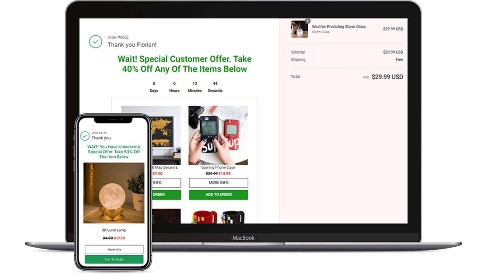 Sweet Upsell Post Purchase Upsell