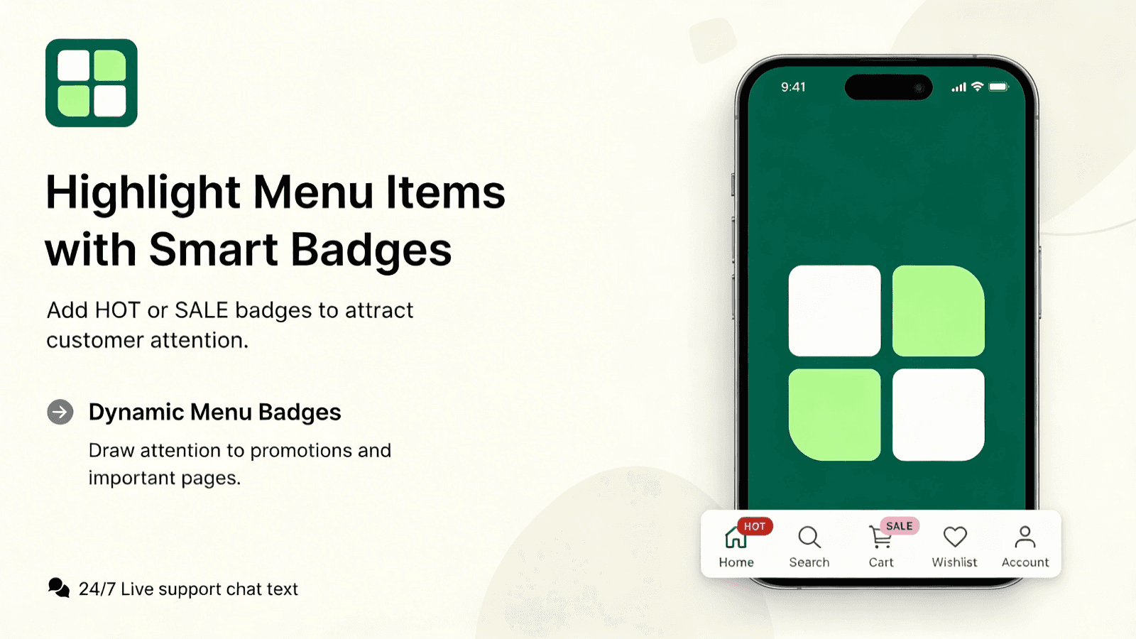 Mobile Bottom Menu bar banner image