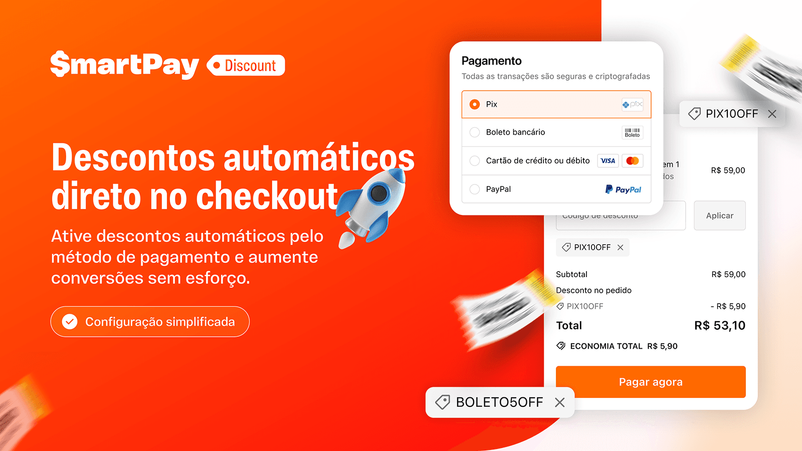 Descontos automáticos aplicados direto no checkout