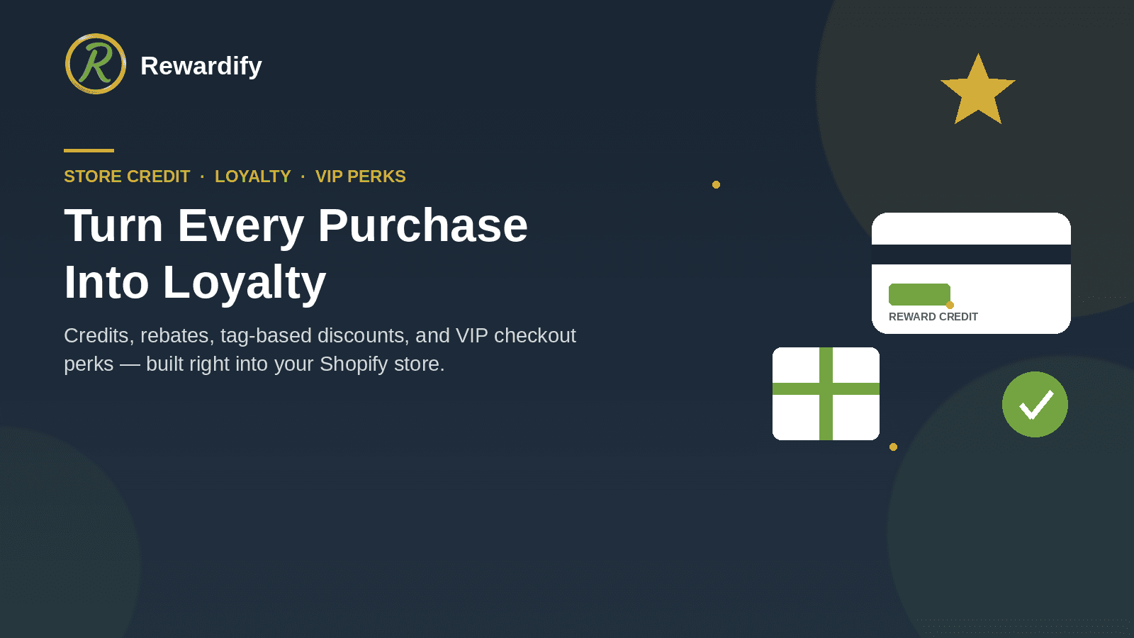 Loyalty rewards program with points, VIP tiers, referrals