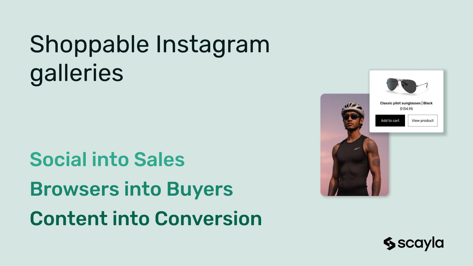 Shoppable Instagram galleries