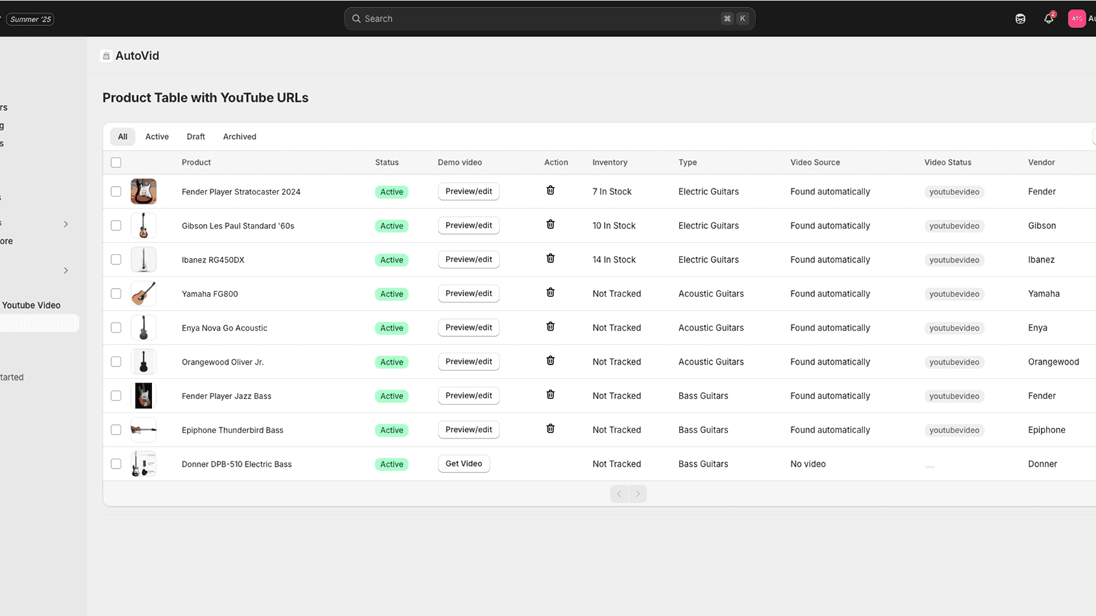 Video search manager