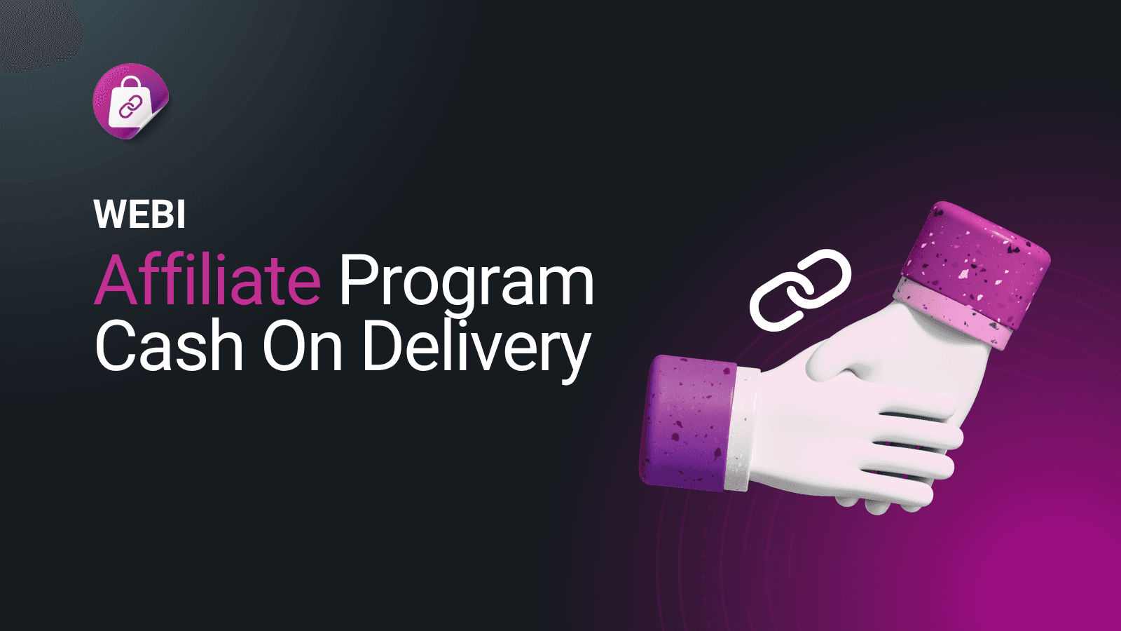 Affiliate program for cash on delivery