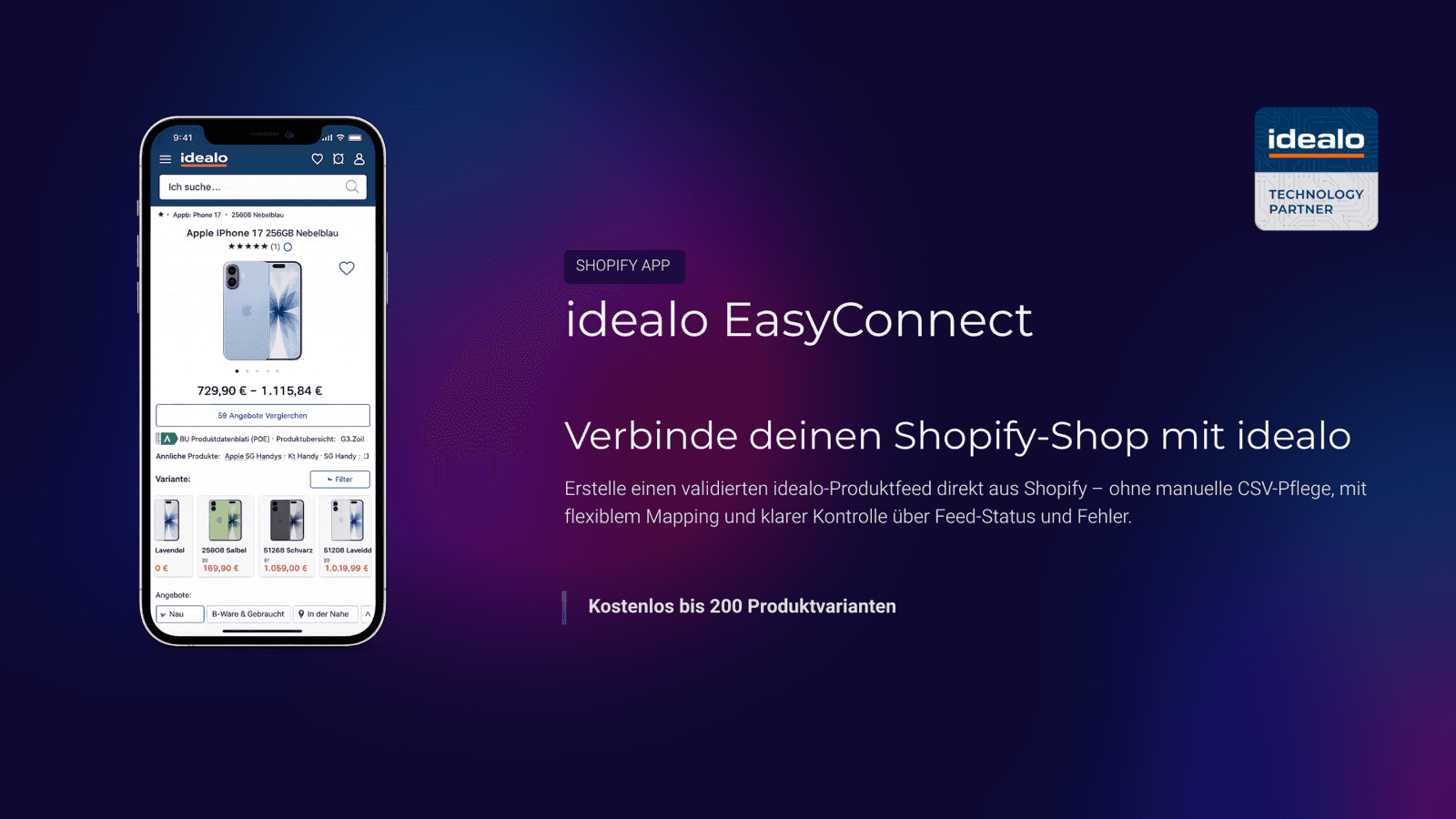 Shopify-Shop mit idealo verbinden